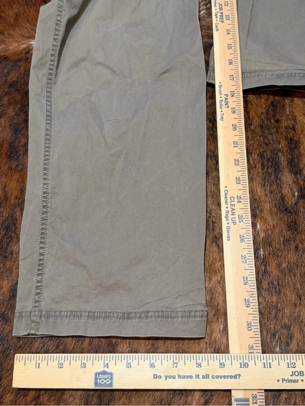 No Boundaries Men’s L 36 38 Olive Green Baggy Cargo Adjustable Drawstring Pants